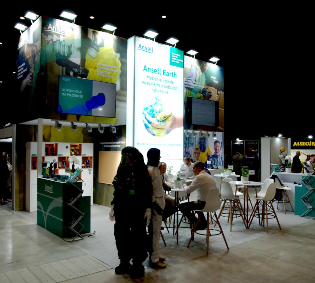 stoisko na targi w MCK Katowice - Ansell